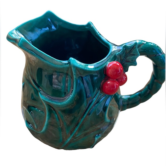 Lefton Holly and Berries sugar/creamer set #1355 - Picture 2 of 4